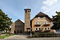 Rathaus und Herz-Jesu-Kirche