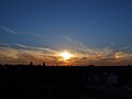 Sundogs at sunset over cologne