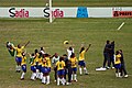 Celebrating after the final of the 2007 Pan American Games