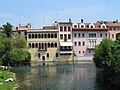 Venetian-style palaces on the Livenza in Sacile