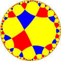 Uniform tiling of hyperbolic plane, 4x5x5o Generated by Python code at User:Tamfang/programs