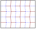 Crease pattern for an example Miura-ori