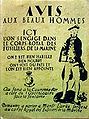 Recruiting advertisement for the Naval fusiliers, Louis XV.