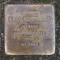 English: Stolperstein ("stumbling block") Olga Kaufmann Deutsch: Stolperstein zur Erinnerung an Olga Kaufmann