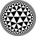 Isohedral tiling of hyperbolic plane.