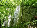 The outer walls of the ruins of Scharfeneck Castle near Baden, Austria