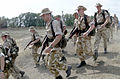 Russian Army soldiers with AK-74 rifles