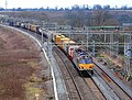 Class 92 on a freight train