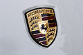 Porsche logo car white