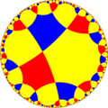 Uniform tiling of hyperbolic plane, 5x5x5o Generated by Python code at User:Tamfang/programs