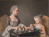 Jean-Étienne Liotard, The Lavergne Family Breakfast, 1754