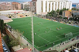 Català: Narcís Sala, estadi de la UE Sant Andreu Español: Narcís Sala, estadio de la UE Sant Andreu English: Narcís Sala, UE Sant Andreu Stadium Français : Narcís Sala, stade de l'UE Sant Andreu