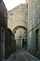 small lane with archway