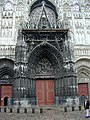 Cathedral of Rouen, entrance, Seine-Maritime, France