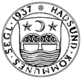 English: Municipal seal from 1937 Dansk: Kommunesegl, 1937