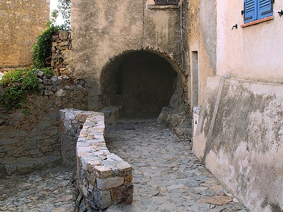 in the old village.