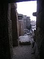 Vue de la partie couverte du temple funéraire de Mykérinos