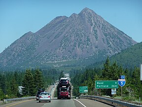 Nearby Black Butte from Mount Shasta City, CA