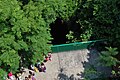 View of pedestrian walkway from above