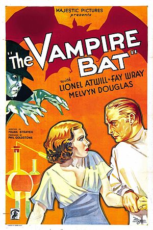 "The Vampire Bat", poster, 1933