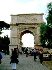 Arch of Titus view on Capitoline Hill