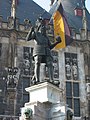 The Karlsbrunnen with the refurbished Karl-statue