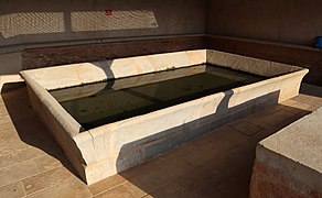 Lavoir de Pierreclos, France, view of the inside.