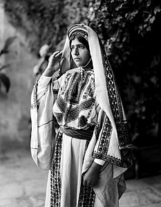 1898-1914 Costumes and characters, etc. Girls of Ramallah