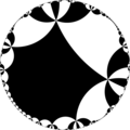 Regular tiling of hyperbolic plane: {16,8}