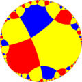 Uniform tiling of hyperbolic plane, 7x∞x∞o. Generated by Python code at User:Tamfang/programs.