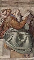 p. 635: Zacharias by Michelangelo (1509).