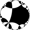 Isohedral tiling of hyperbolic plane.