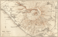 Historical map of the Vesuvius