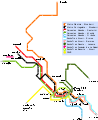 Bilbao's metro & commuter rail network.