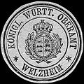 Oberamt Welzheim Briefsiegel