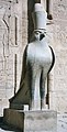 Statue of Horus falcon in Edfu Temple