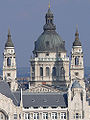 Magyar: A Szent István-bazilika látképe a budai Várnegyedből English: View of the Saint Stephen's Basilica from the Castle District