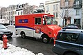 A nice red canadian postvan, taken on the streets of Montreal