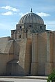 Die qibla-Wand der Hauptmoschee mit Kuppel von außen