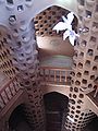 inside a traditional tower in Iran