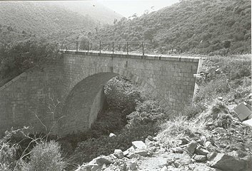 Brücke über den Fautea-Fluß an der stillgelegten Oststrecke