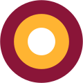 Qatar 1974 to present A simple three color roundel is used