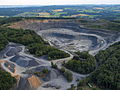 Aerial photographs of quarries