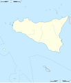 Simple map of Sicilian region