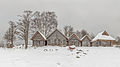 Fishermen huts by the sea in Altja