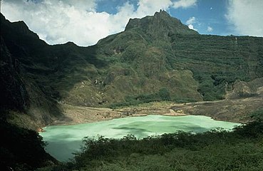 Kelud, one of three most active volcanoes in Java