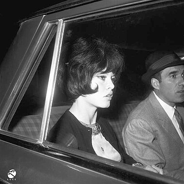 Brigitte Bardot and Michel Piccoli, Florence, 1963