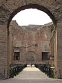 Central hall entry, from palestra