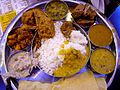 South Indian thali