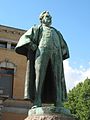 Statue by Stephan Sinding in front of Nationaltheatret in Oslo